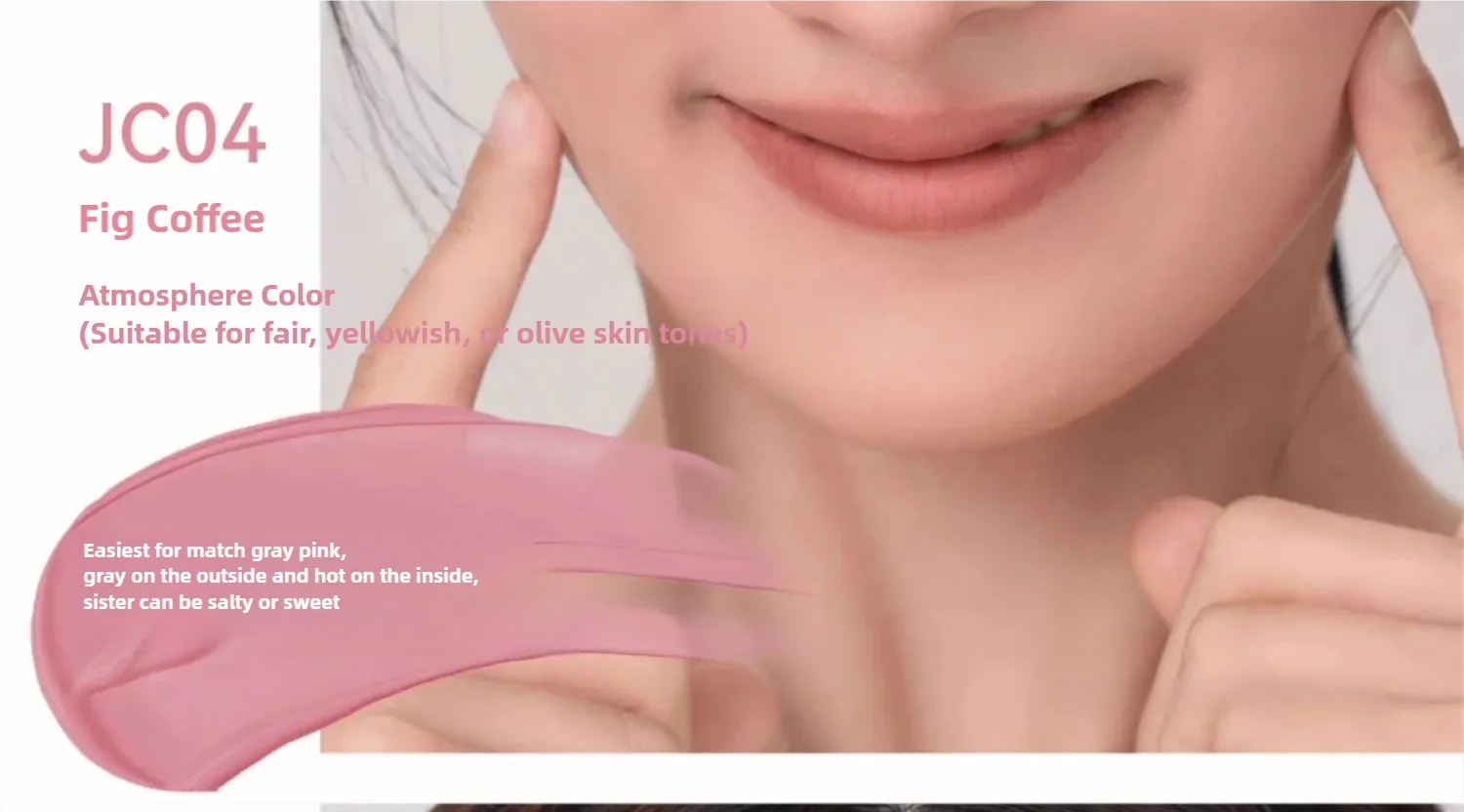 AZTK JC04 Water To Powder Liquid Blush Soft Matte Natural Flush Brightening Cheek Tint Lightweight Blendable Waterproof Makeup