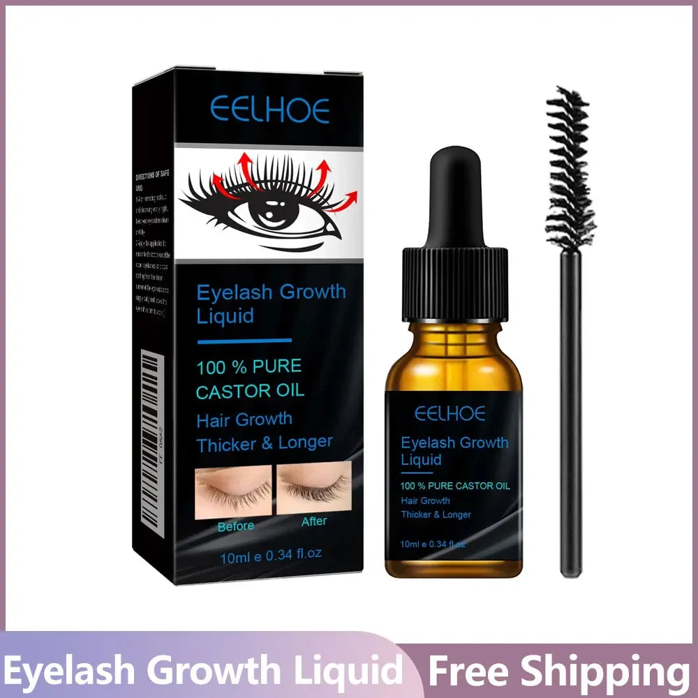 Eyebrows Natural Thick Slender Curl Moist Natural Castor Oil Growth Liquid Serum Extension Eyelash Female Makeup Product