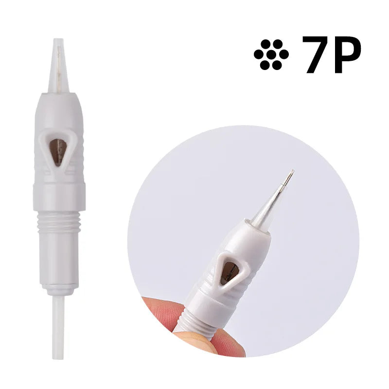 10/50/100pcs Microblading Cartridge for Charmant Liberty Permanent Makeup Eyebrow Lips Eyeliner Pen Grey Tattoo Machine Needle