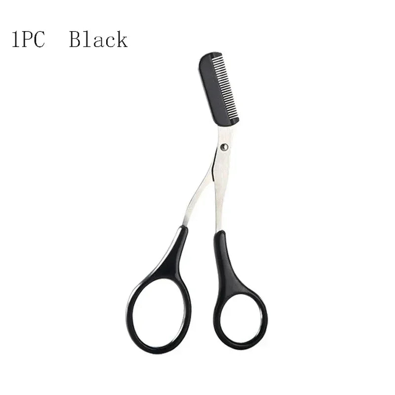 1/3PCS Eyebrow Trimmer Makeup Tools Stainless Steel Eyebrow Scissors with Comb Hair Removal  Eyebrows Shaping Makeup Tools