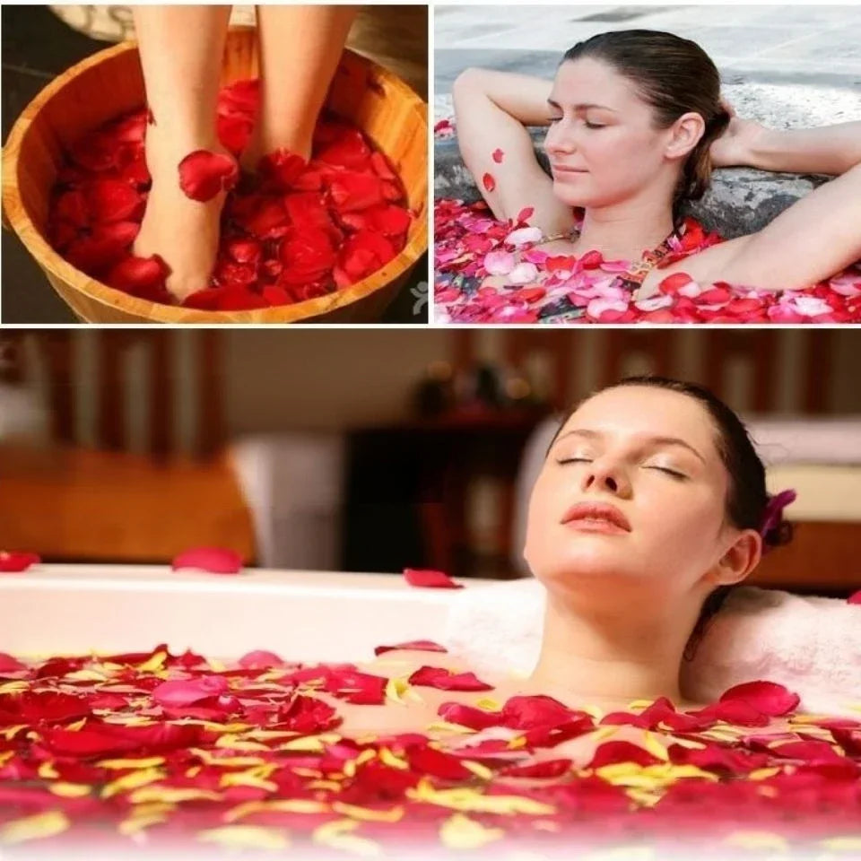 50g Romantic Natural Dried Rose Petals Bath Dry Flower Petal Spa Whitening Shower Aromatherapy Bathing Supply
