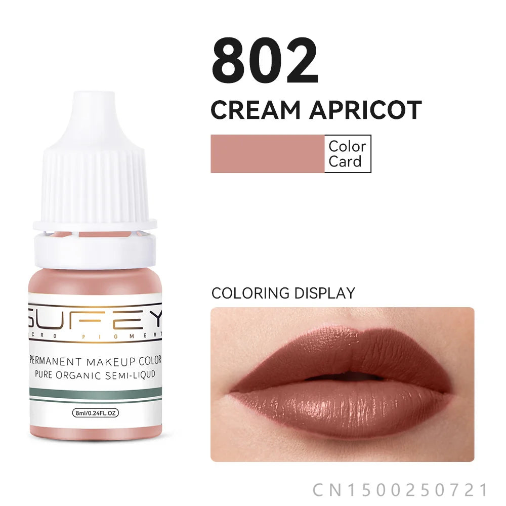 33 Colors Permanent Makeup Pigment Lip Tattoo Inks Vegan Eyebrows Microblading Pigments 8ml Body Art Ink for PMU Artists