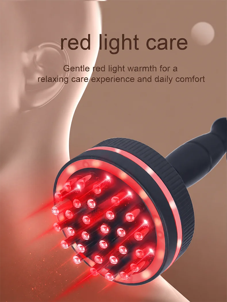 Electric Gua Sha Massager, Heating Body Massage Brush for Neck, Shoulder, Back, Legs and Abdomen, Portable Warm Massage Device f