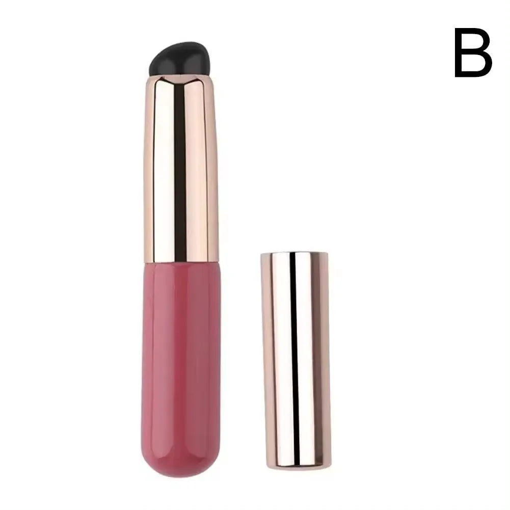 CNKESS Reusable Lip Brushes Multifunction Round Head Silicone Lipstick Brush Applicator Elastic Lip Gloss Makeup Brushes Woman