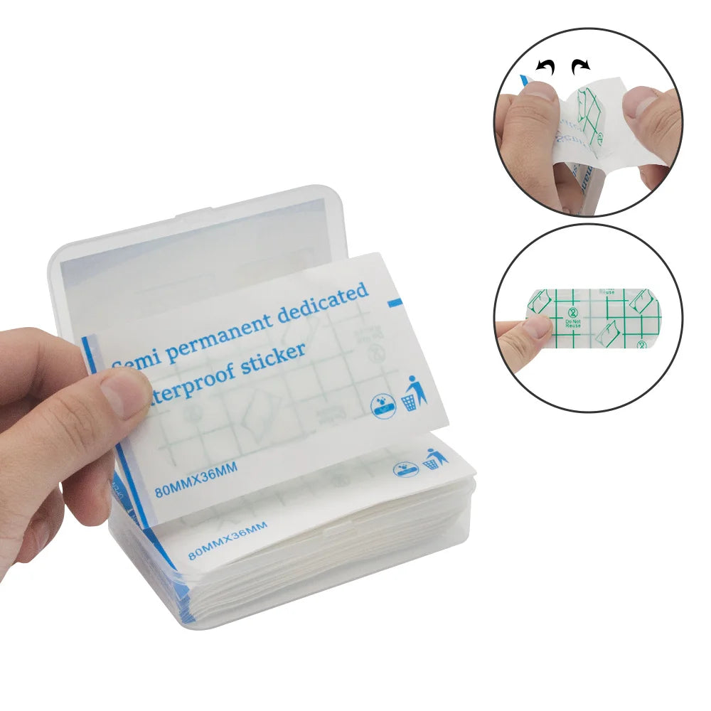 Eyebrow Tattoo Protection Pastes Waterproof Tape Eyebrow Lips Tattoo Aftercare Paste Microblading Make Up Tattoo Supplies