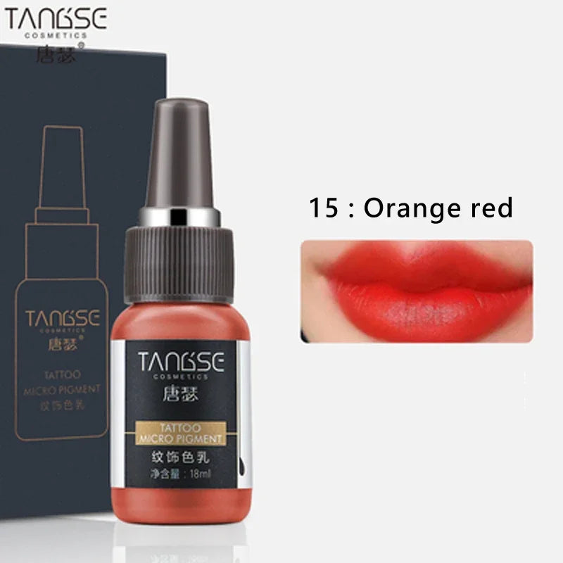 18ml Microblading Pigments Professional Tattoo Ink Set Permanent Makeup Eyebrow Lips Eyeline Tattoo Color Body Beauty Art Tool