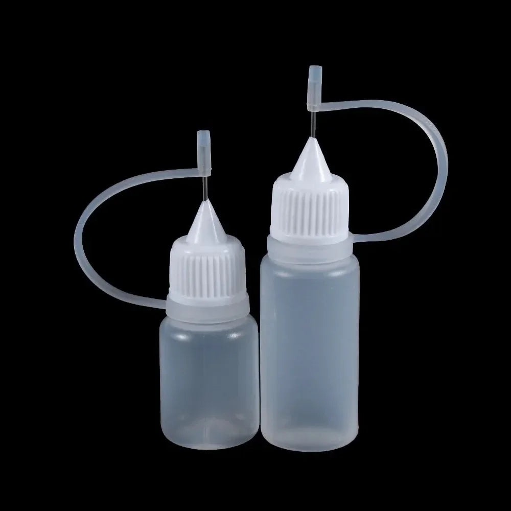 5pcs/set 5/10/20/30/50/100ML Needle Tip Glue Applicator Bottle for Paper Quilling DIY Scrapbooking Paper Craft Tool