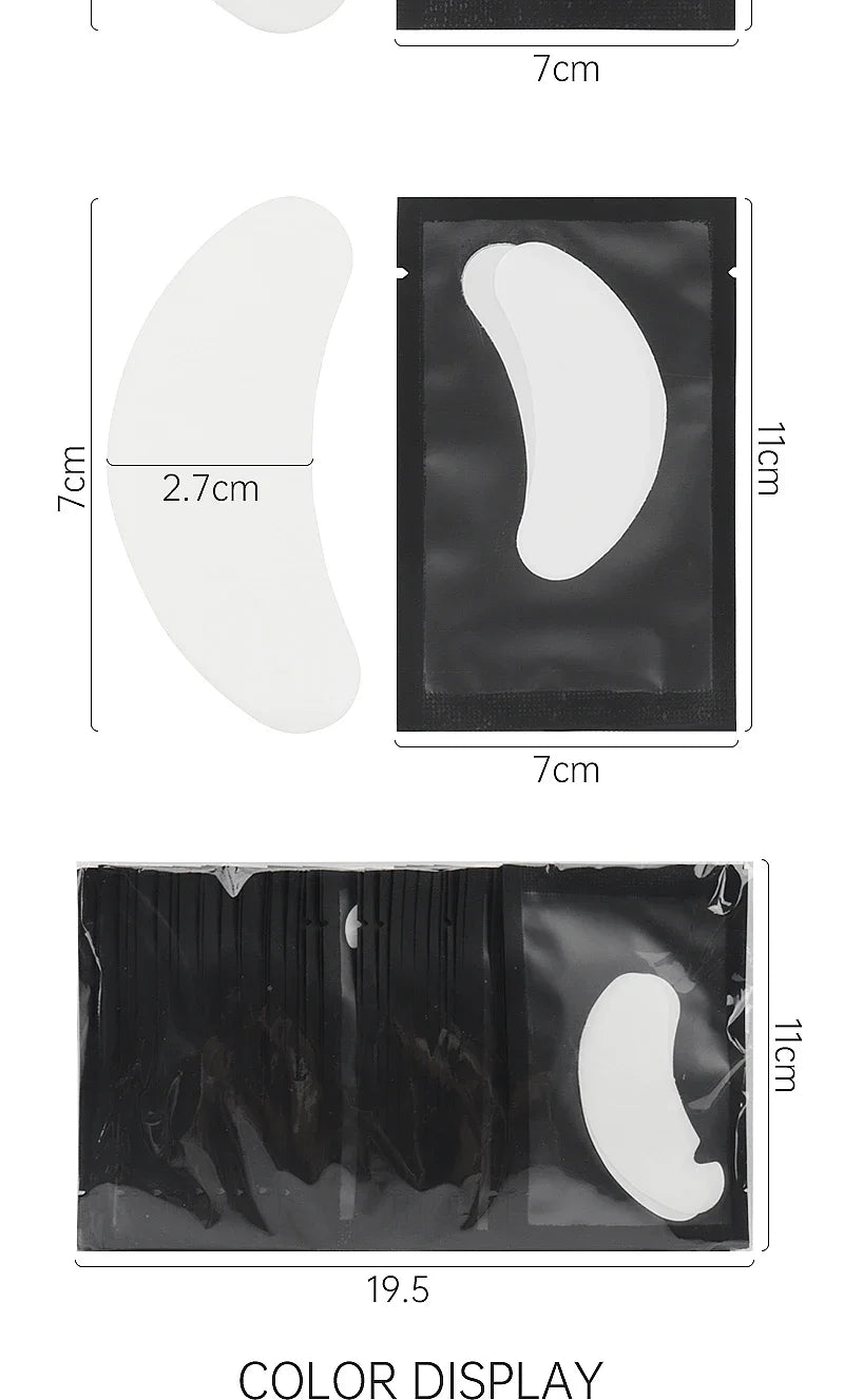50-500 Pairs Eye Patches Eyelash Extension Under Eye Pads Makeup Lashes Patch Tip Stickers Pads For Eyelash Extension Supplies