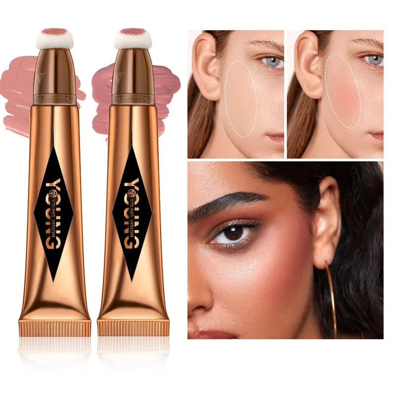 Multifunctional Liquid Blush Face Contour Highlight Eye Shadow Stick durable waterproof silky all-in-one creamy texture