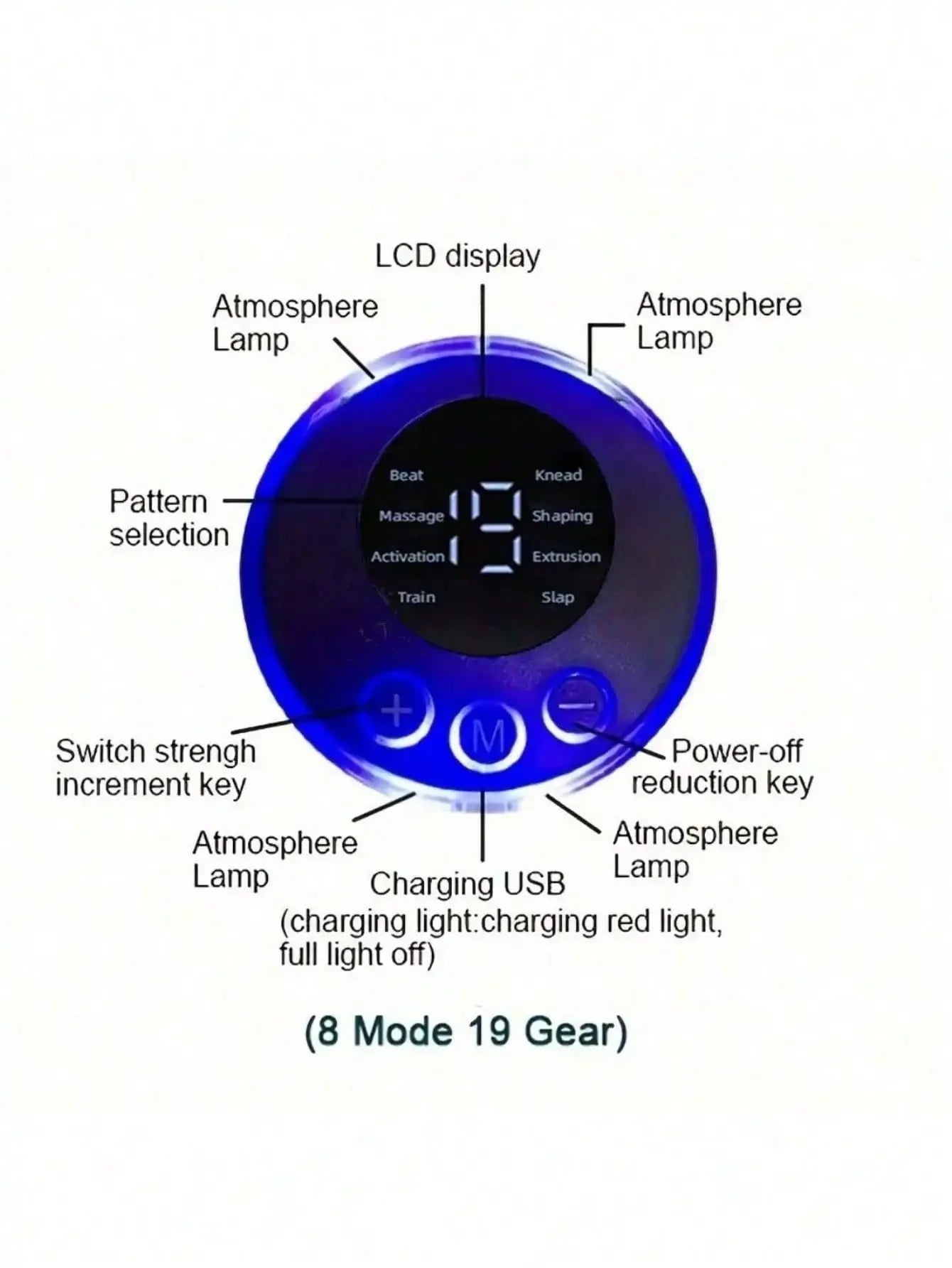 2026 1PC Abs Stimulator, Muscle Toner, Portable Muscle Trainer, Intelligent Wireless Fitness Apparatus Rechargeable