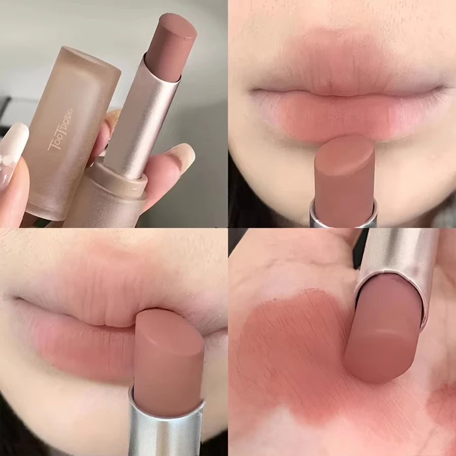 6-color Matte Velvet Lipstick Silky Texture Without Drying Easy To Apply Long-lasting Non-stick Velvet Mist Lipstick