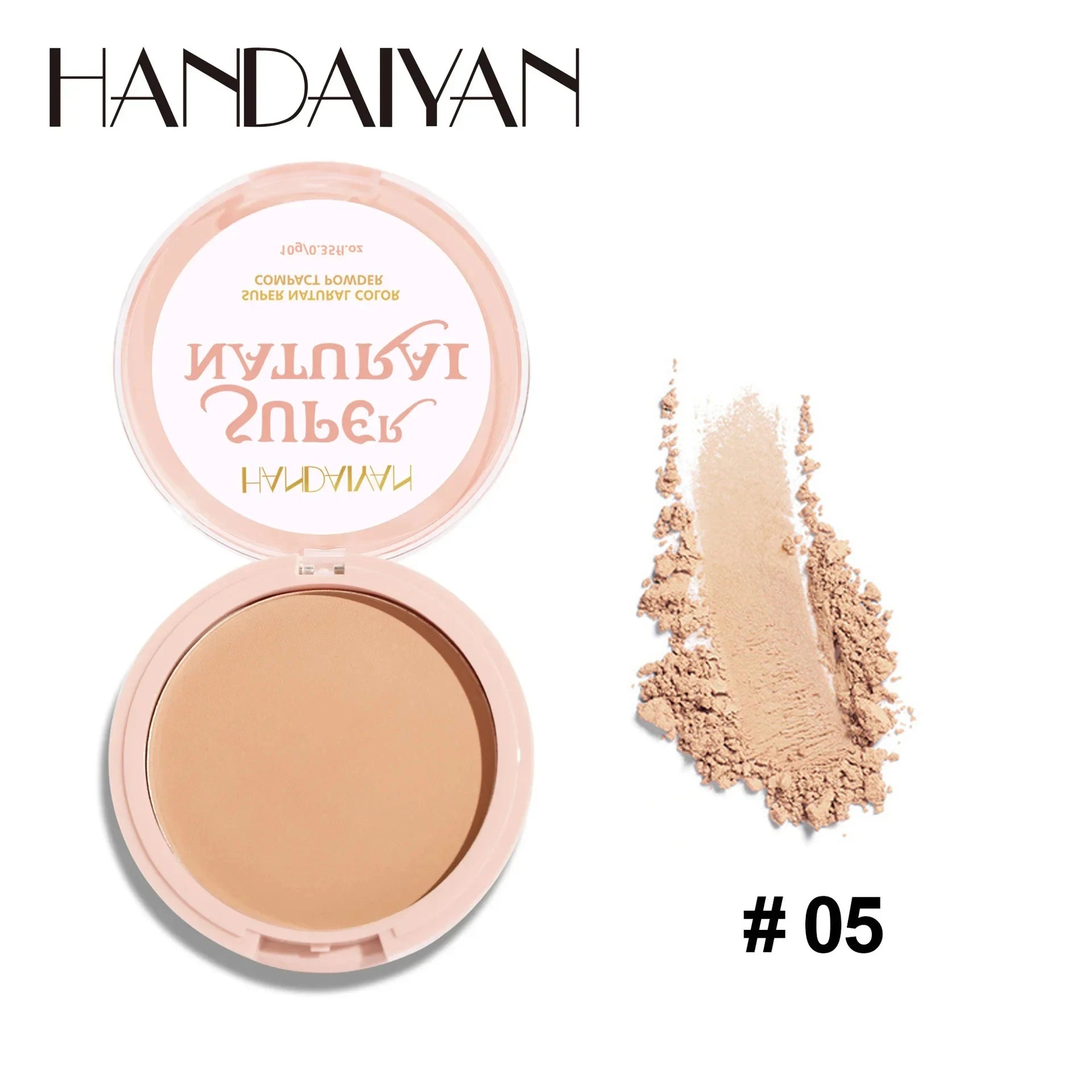 8 Color Matte Face Pressed Powder 24 Hours Oil Control Natural Setting Powder Foundation Full Coverage Waterproof Lasting Makeup