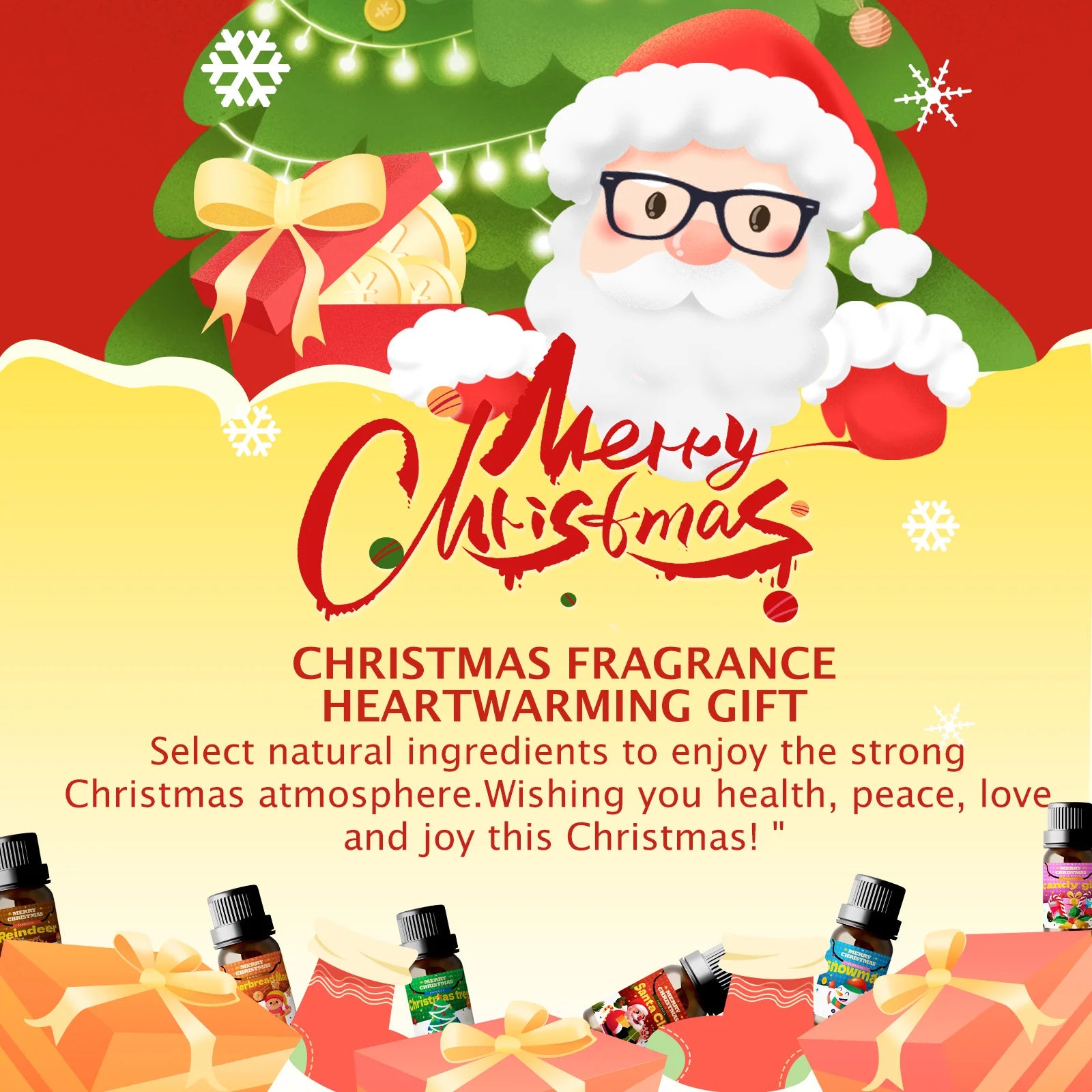 10ml Essential Oil Gingerbread Man for Diffuser DIY Projects Candle Making, Gift for Friends Christmas Gifts