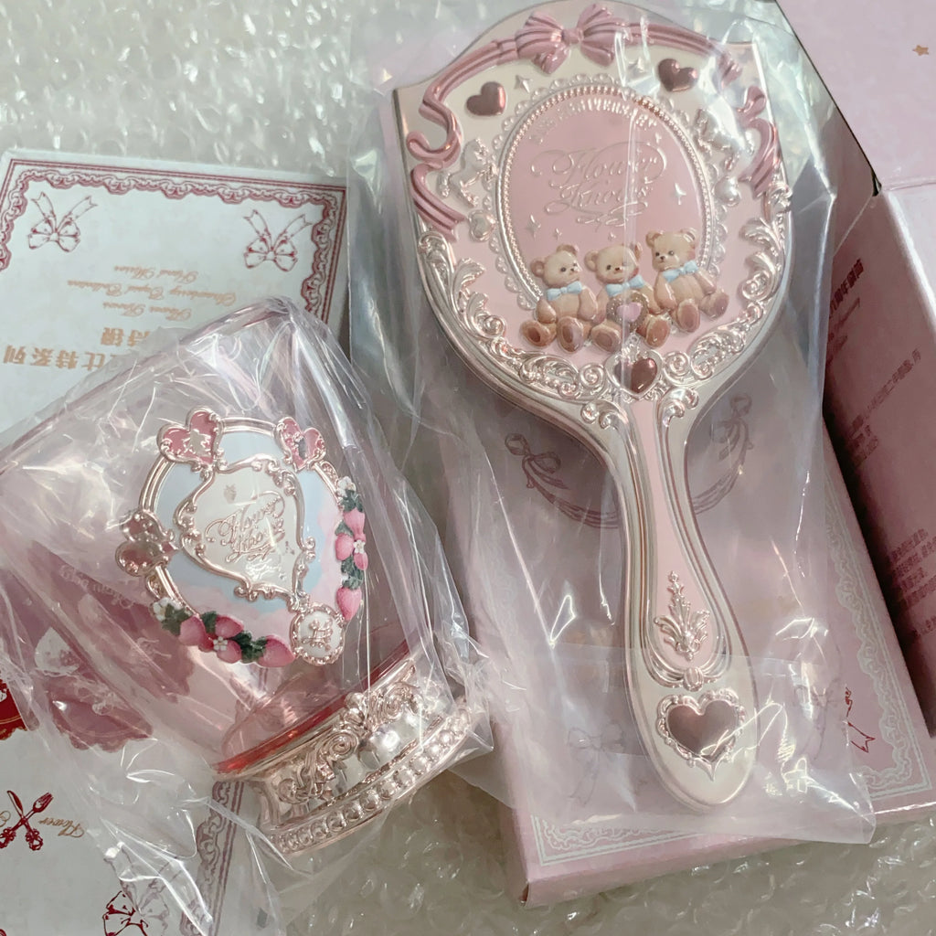 Flower Knows 9th Anniversary Brushes Paddle Hair Brushes Air Cushion Hair Comb 17*8cm Flowerknows Brush Holder
