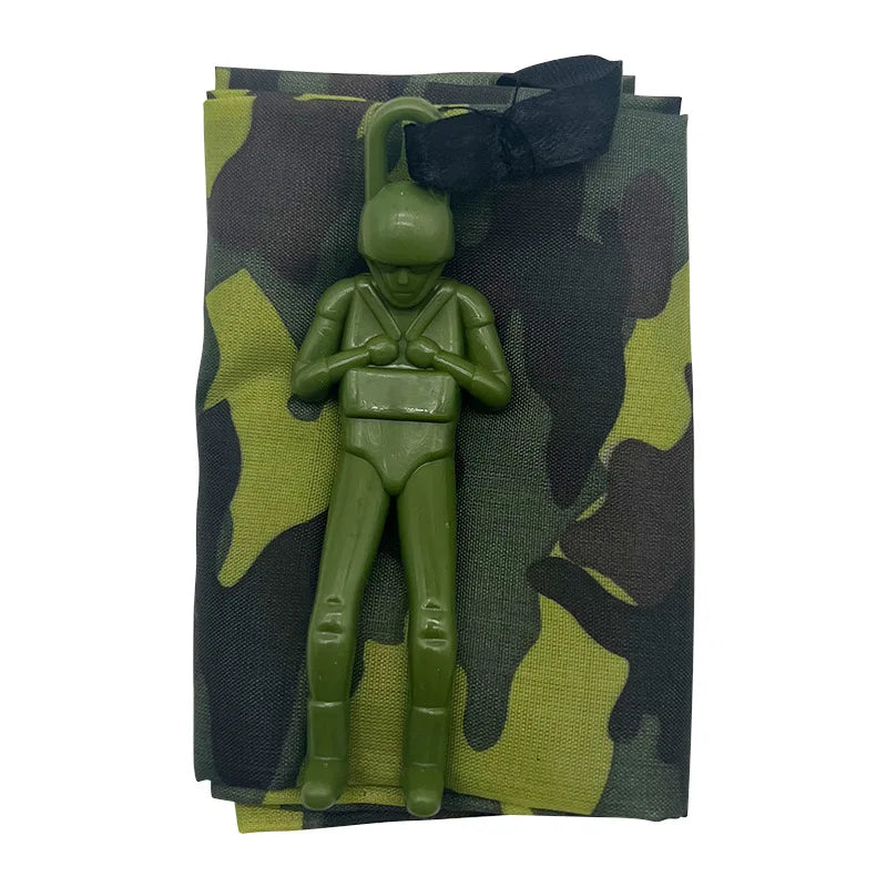 1pcs Hand Throwing Parachute Outdoor Funny Toys Game Play Toys for Fly Parachute Sport with Mini Soldier Toys
