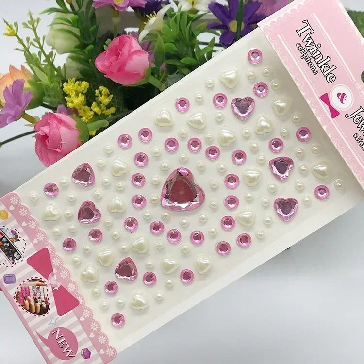 Rhinestone Acrylic Face Decoration Sticker Party Eyes Makeup Crystal Self-adhesive DIY Sticker Girls Face Diamond Tattoo Sticker