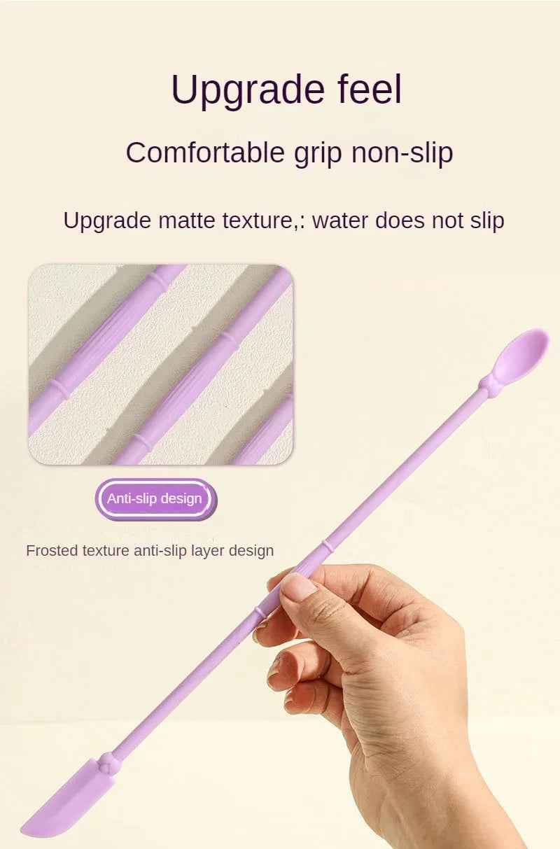 1/3Pcs Silicone Empty Bottle Scraper With Black Scraper, Foundation Scraper, Tiny Lotion Jar Scraper to Get Last of Makup