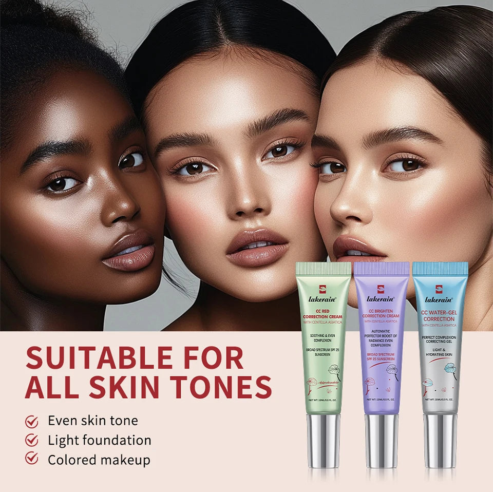 CC Cream Color Changing Liquid Foundation Centella Korean High Coverage Foundation Foundation Cream for Face Base Makeup