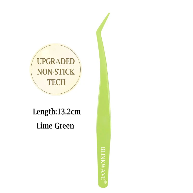 Anti-Stick Applicator No Glue Eyelashes Non Stick Coated Stainless Steel Tweezer Glue-free Eyelashes Beginner-Friendly tools