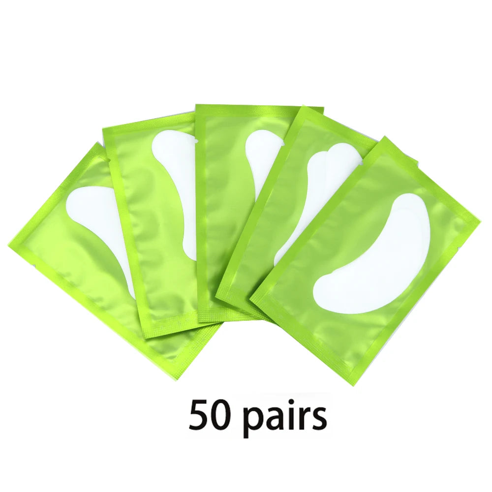 20/50/100pcs Eye Patches Eyelash Extension Under Eye Pads Makeup Eyelash Patches Tip Stickers Pads For Eyelash Extension Makeup