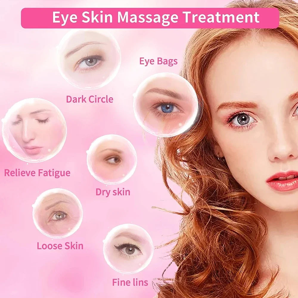 Pocket Mini Ring Face and Eye Massager Portable USB Charging Waterproof Face Eyes Body Relieve Fatigue Facial Skin Care Tools