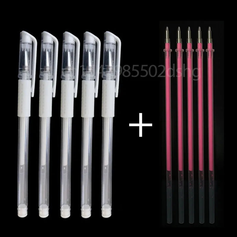 10pcs Pink White Brow Pen Skin Pen Waterproof Eyebrow Lip Tatoo Gel Marker Pen for Microblading Eyebrow Lip Scribe PMU Tool