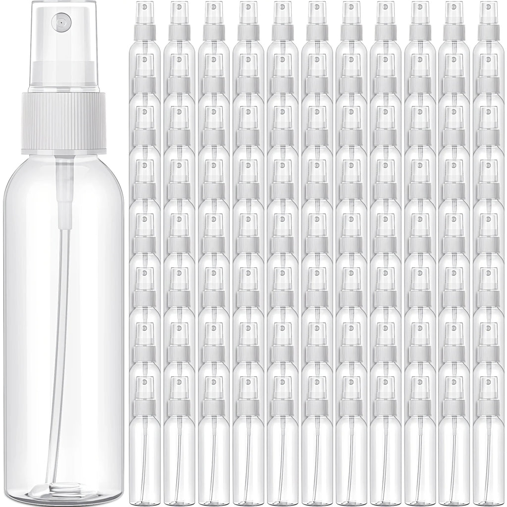 20PCS 10/20/30/50/60/100ML Refillable Clear Plastic Empty Mini Spray Container for Travel Cleaning Makeup Bottles Wholesale