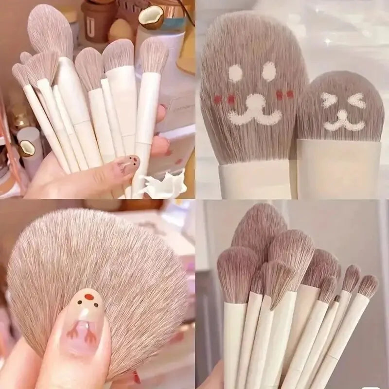 10PCS Makeup Brush, Easy To SetFoundation Blush Eyeshadow Brush Eyebrow Brush Contour Lip Face Makeup Brush Beauty Tools