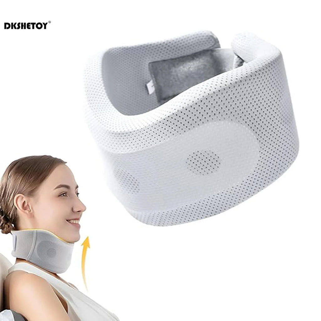 Soft Foam Neck Brace Support Adjustable Braces with Replacement Cover for Home School Office Travel