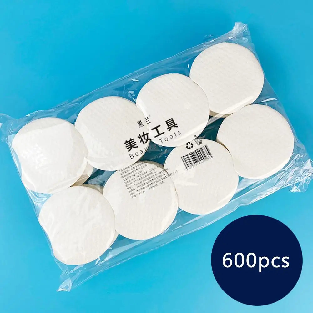 300/600/1200Pcs Pearl Pattern Makeup Remover Cotton Facial Cleaning Thick Cotton Pad Women Travel Makeup Remover For Dry Wet Use