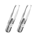 1pcs Hot Sales Portable Stainless Steel Button Cell Smart Design Eyebrow Hair Remove Tweezer with LED Light Makeup Tool