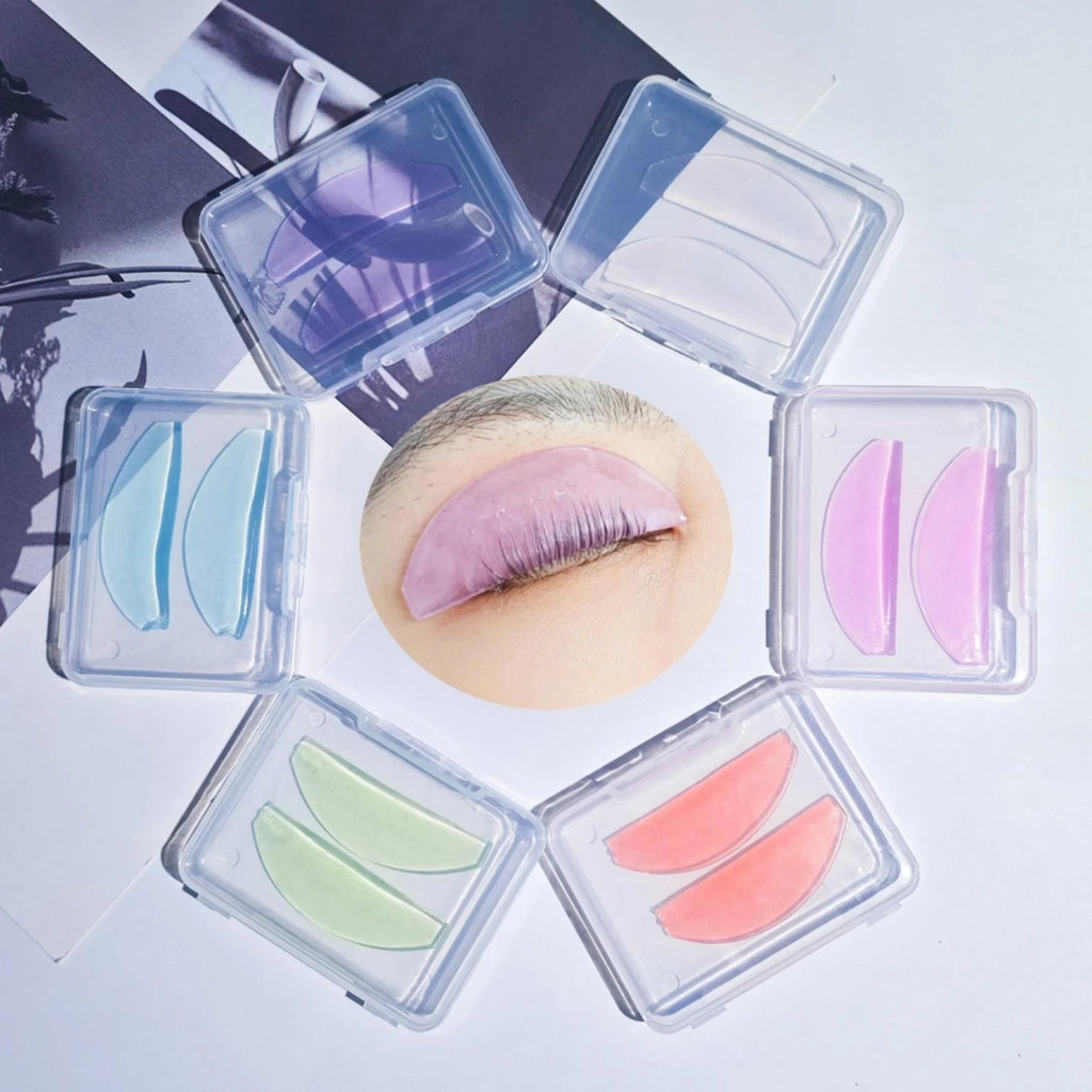 PERMANIA 2PC Silicone Lash Perm Pads Softening Lifting Lashes Rod Shield Self-Adhesive 3D Eyelash Curler Accessories Makeup Tool