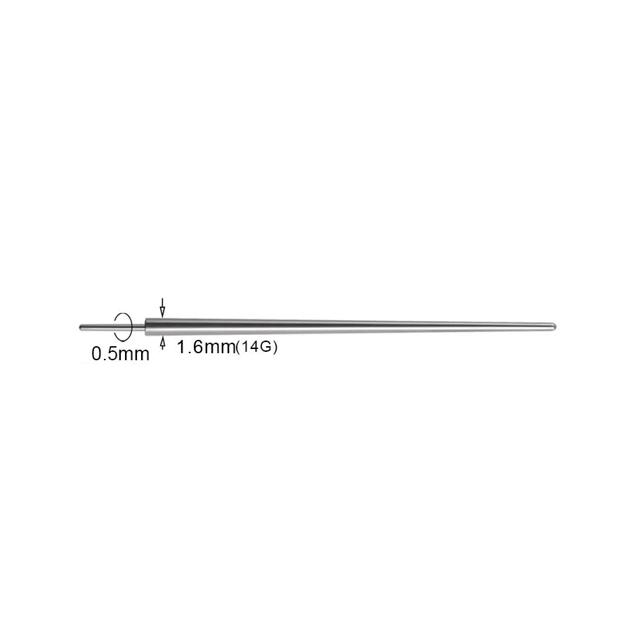 10pcs Insertion Pin Taper Thread Pin Labret Barbell Ear Lip Nose Piercing Taper Earrings Surgical Steel Piercing Connect Tool