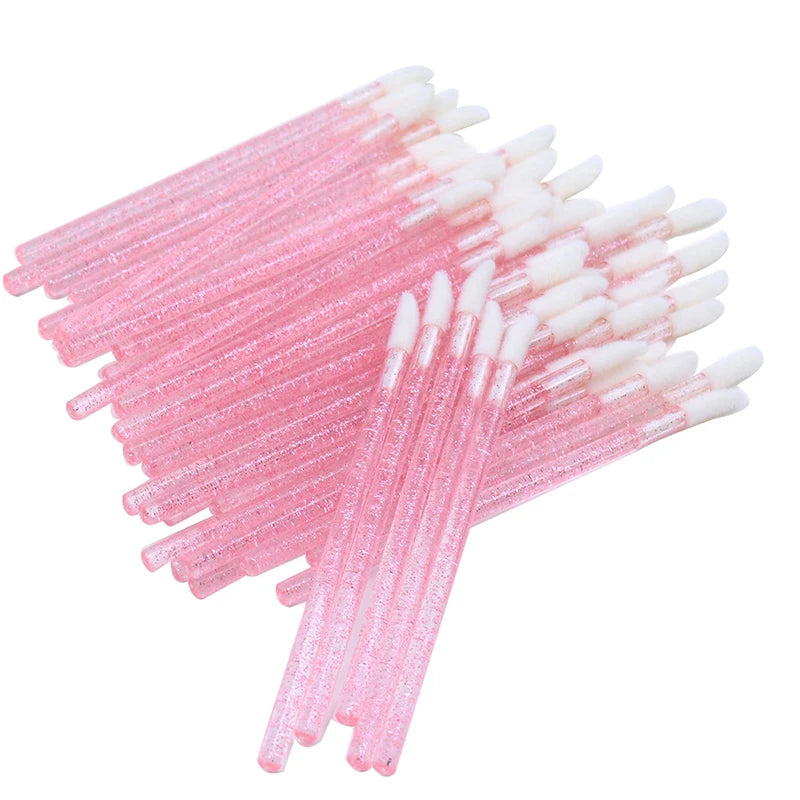 100Pcs Disposable Lip Brush Eyelash Extension Makeup Brushes Lash Extension Mascara Applicator Lipstick Wands Cosmetic Tools