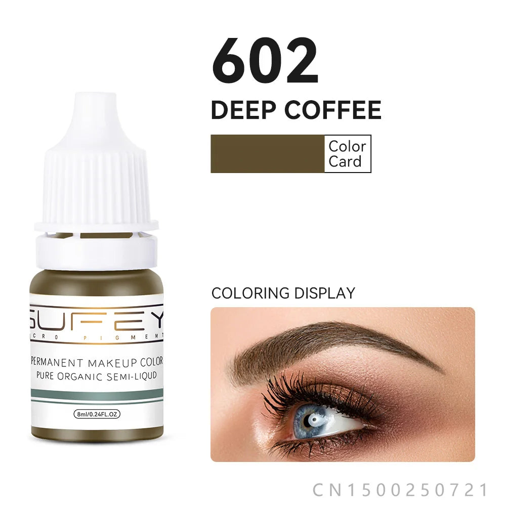 33 Colors Permanent Makeup Pigment Lip Tattoo Inks Vegan Eyebrows Microblading Pigments 8ml Body Art Ink for PMU Artists