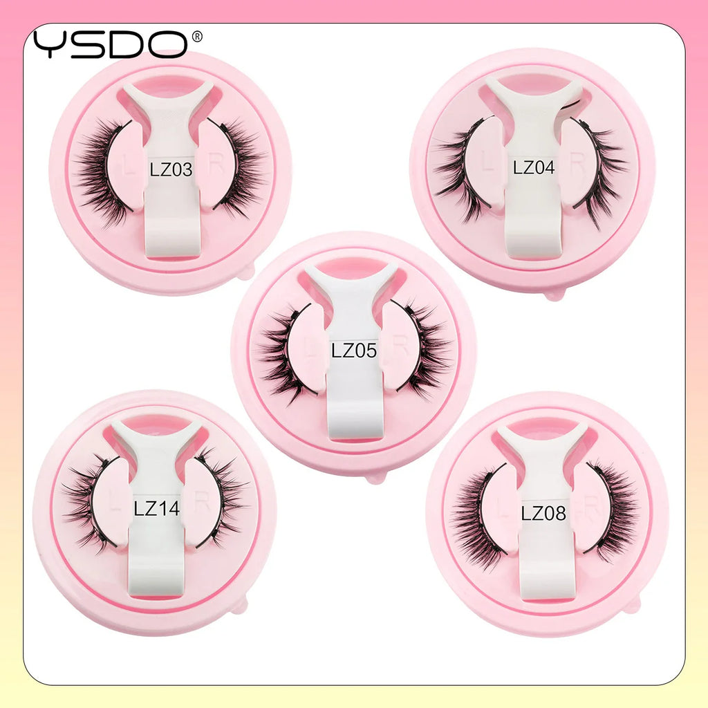 YSDO Magnetic Eyelashes Reusable Winged Magnetic 3D Mink Lashes Long-Lasting No Glue Needed False Eyelashes With Tweezer Makeup