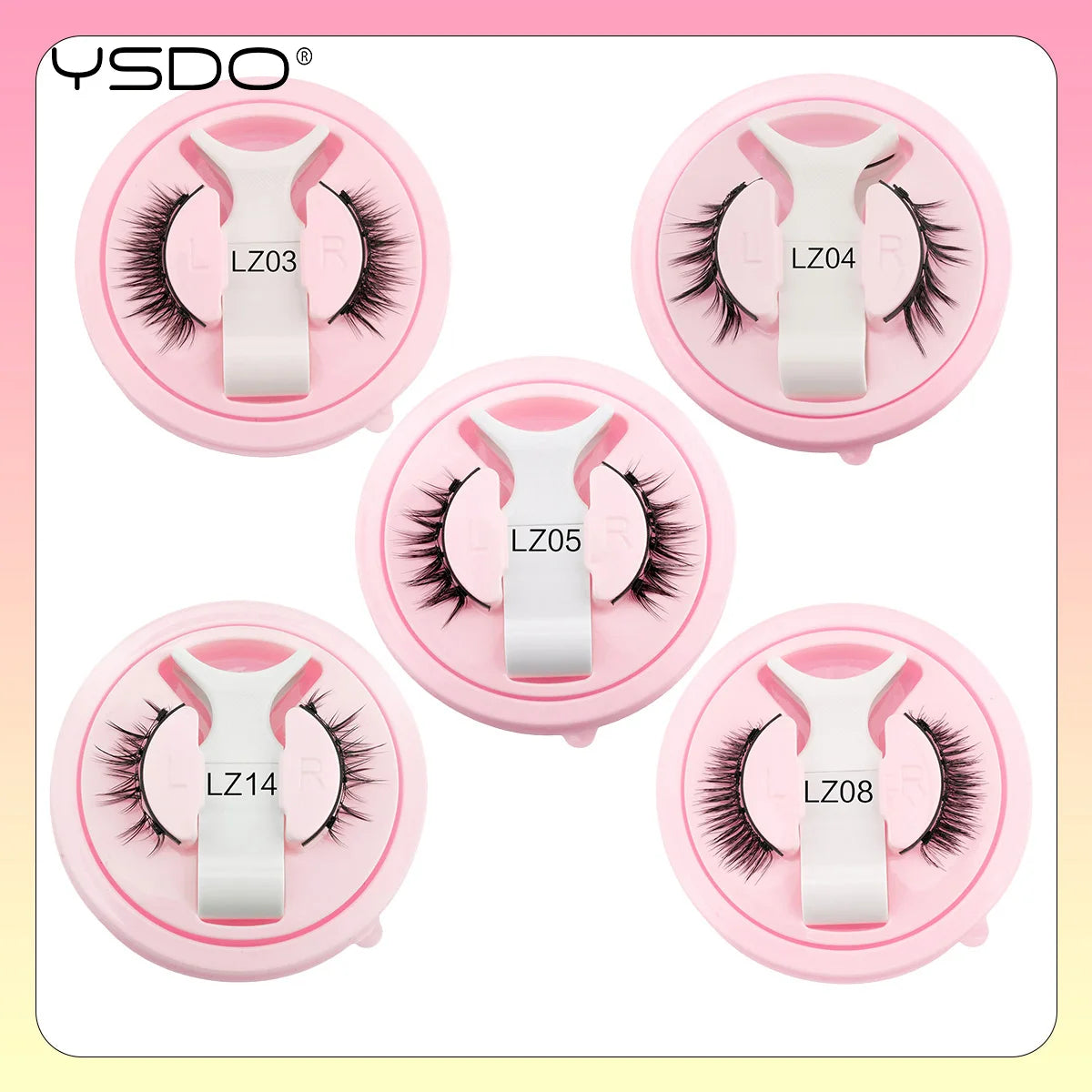 YSDO Magnetic Eyelashes Reusable Winged Magnetic 3D Mink Lashes Long-Lasting No Glue Needed False Eyelashes With Tweezer Makeup