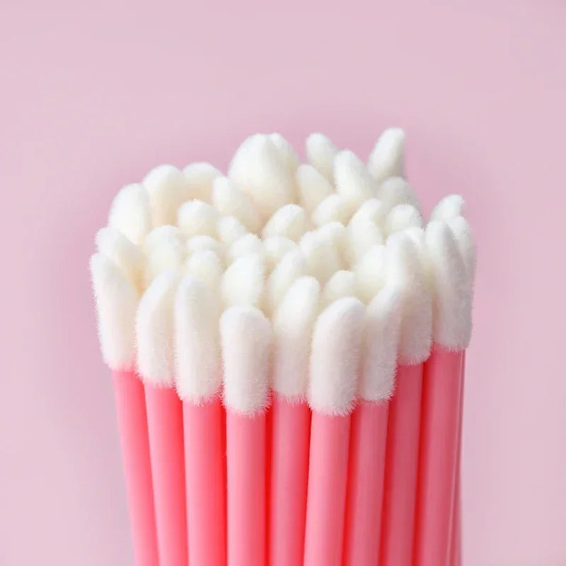 50/100PCS Wholesale Lipstick Gloss Wands  Perfect Best Make Up Applicator Hotting makeup  Disposable Lip Brush Women Accessories