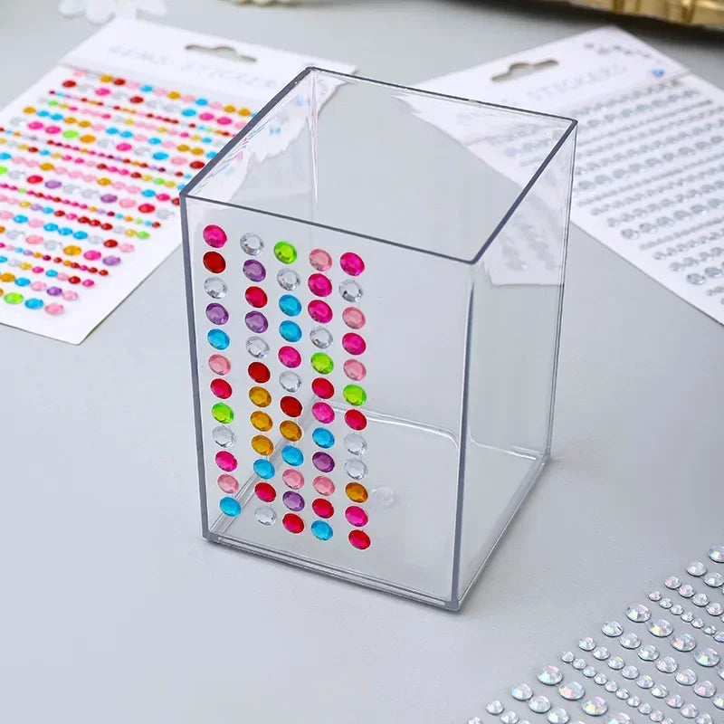 Rhinestone Acrylic Face Decoration Sticker Party Eyes Makeup Crystal Self-adhesive DIY Sticker Girls Face Diamond Tattoo Sticker