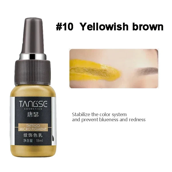 18ml Microblading Pigments Professional Tattoo Ink Set Permanent Makeup Eyebrow Lips Eyeline Tattoo Color Body Beauty Art Tool