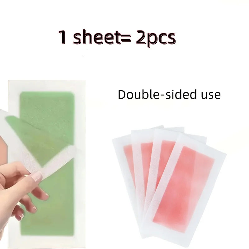 10/20/100 Pcs Depilatory Wax Strips Hair Removal Wax Paper Cold Wax Strips Paper For Face Neck Arm Leg Body Beauty Tools