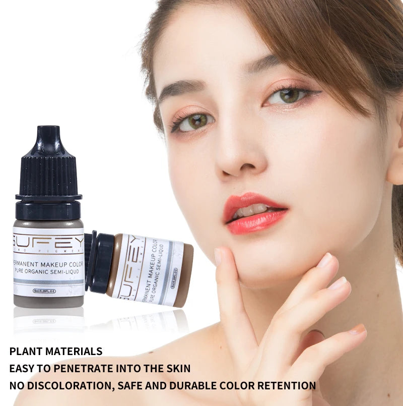 33 Colors Permanent Makeup Pigment Lip Tattoo Inks Vegan Eyebrows Microblading Pigments 8ml Body Art Ink for PMU Artists