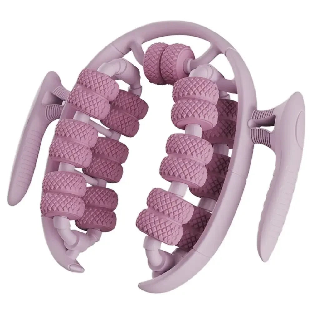 1Pc 26 Wheel Annular Leg Clamp Massager 360-degree Rotation Multifunctional Cellulite Massager Handheld Smooth Tool