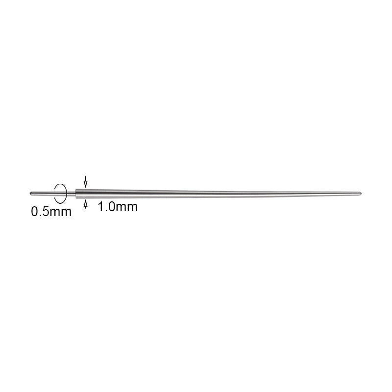 10pcs Insertion Pin Taper Thread Pin Labret Barbell Ear Lip Nose Piercing Taper Earrings Surgical Steel Piercing Connect Tool