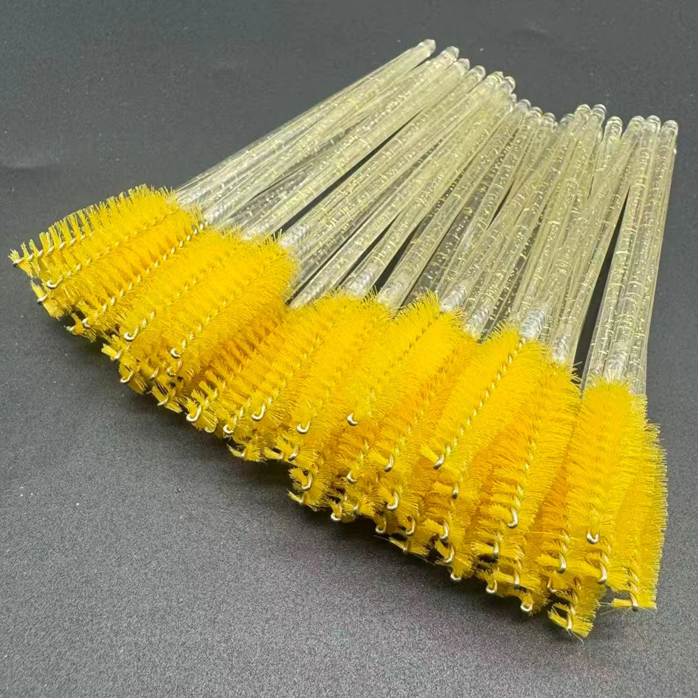 Disposable Crystal Eyelashes Brush Comb 50Pcs Eye Lashes Extension Mascara Wands Makeup Professional Makeup Beauty Tool