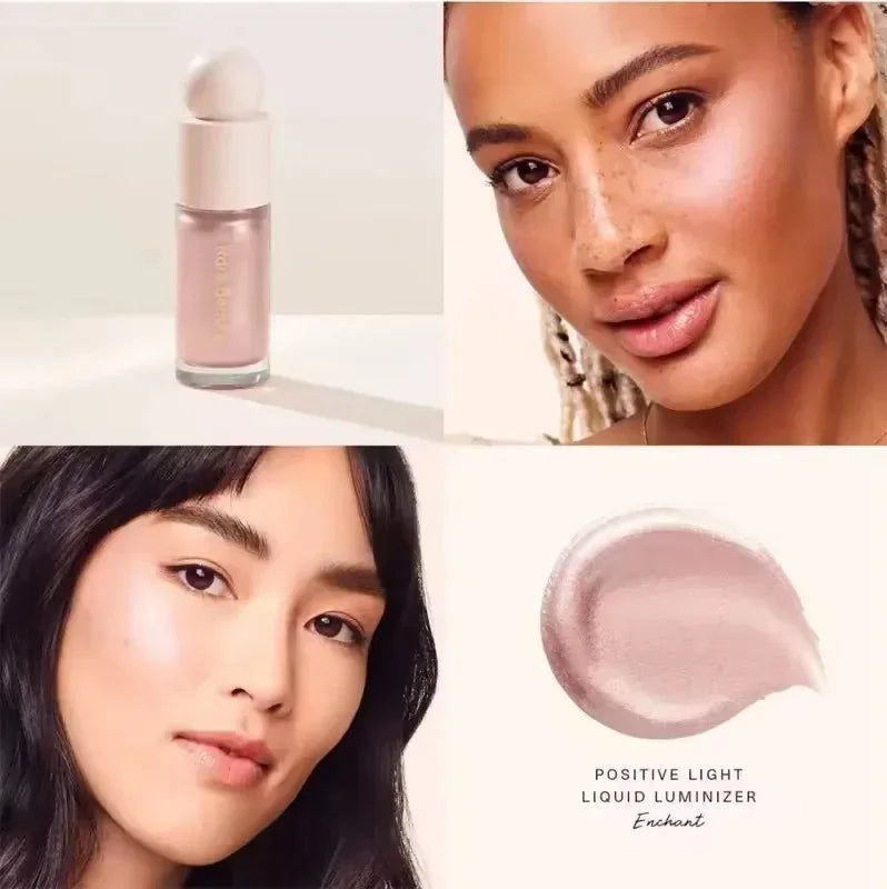Rare Beauty Light Silky Touch Highlighter Soft Pinch Liquid Blusher Positive Light Lqiuid Luminizer Lasting Oil Control Makeup