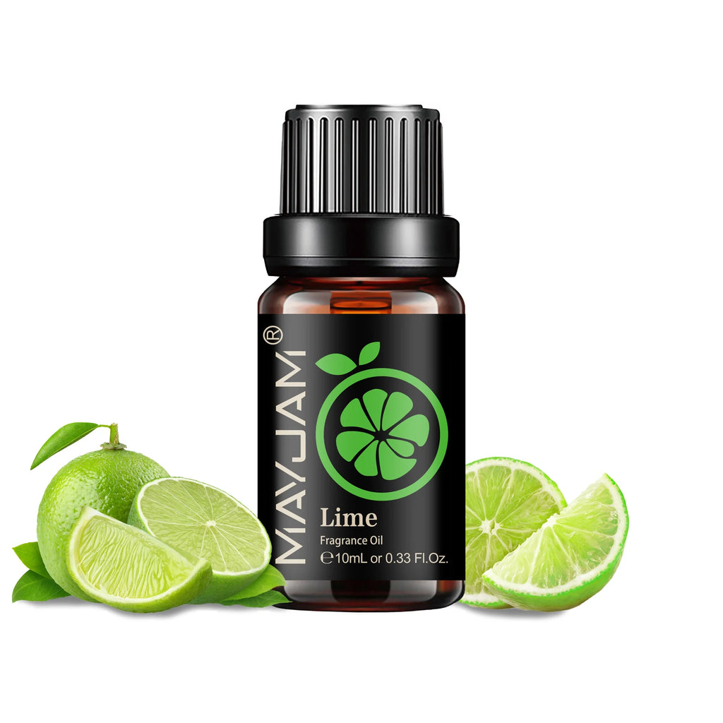MAYJAM 10ML Fruit Fragrance Oil Lime Apple Mango Passion Fruit Strawberry Watermelon Cherry Coconut Lemon Sweet Orange 1pcs Oil