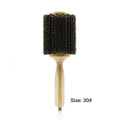 Professional 6 Sizes Barber Salon Wood Handle Boar Bristles Round Brush Removable Tail Hairdresser Hair Brush Hair Round Combs