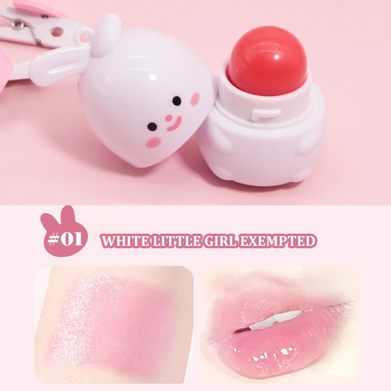Goody Bunny Color-Changing Lip Balm Moisturizing Repairing Waterproof Lipstick Anti-Dry Cracking Temperature Change Color Lipstick