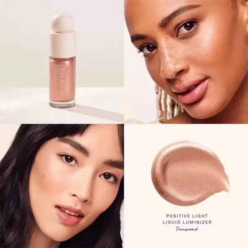 Rare Beauty Light Silky Touch Highlighter Soft Pinch Liquid Blusher Positive Light Lqiuid Luminizer Lasting Oil Control Makeup